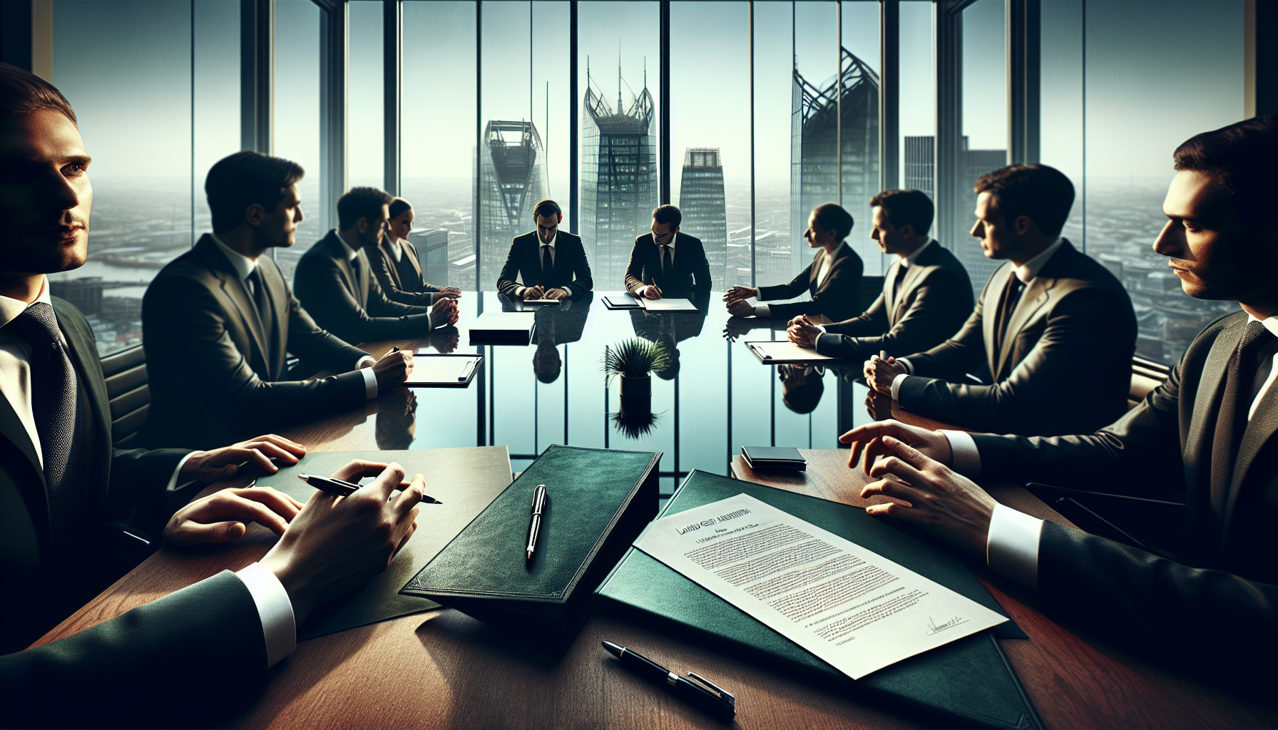 Documento de cessão de crédito trabalhista sendo assinado com caneta sobre mesa de escritório